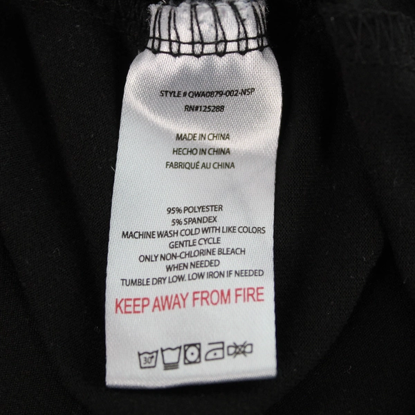 Rae Dunn Women's Black Long Sleeve Pajama Top M Button-Up Sleepwear Pre-Owned