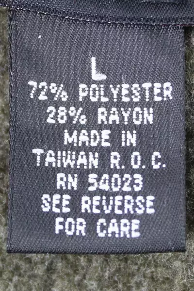 Vintage Old Navy Men's L Green Pullover Fleece Jacket 1/4 Zip Long Sleeve