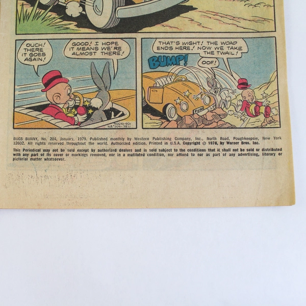Vintage Bugs Bunny #204 1979 Gold Key Comic Book Warner Bros