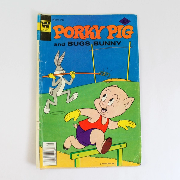 Vintage Porky Pig & Bugs Bunny Comic No. 77 Whitman Sept 1977 - Good Condition
