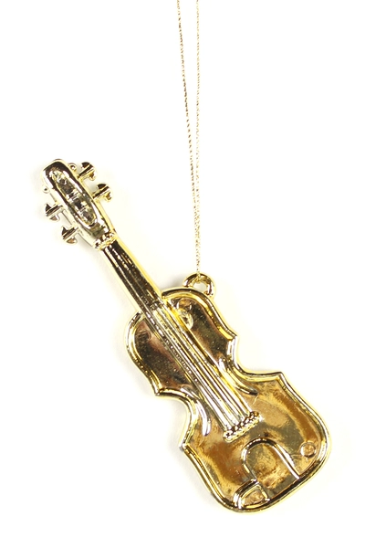 Lot of 5 Cream White Gold Christmas Tree Ornaments - Sheep, Bell, Angel & More