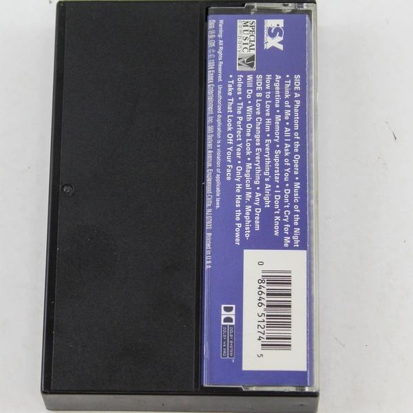 Andrew Lloyd Webber Songbook Audio Cassette 1994 Essex, 16 Iconic Songs