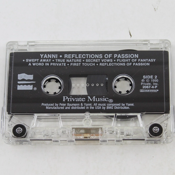 Yanni Reflections Of Passion Music Cassette Tape 1990 BMG Records - Good