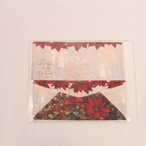 Vintage Leanin' Tree 1999 Christmas Stationery Set John 3:19 Sealed 18 Sheets