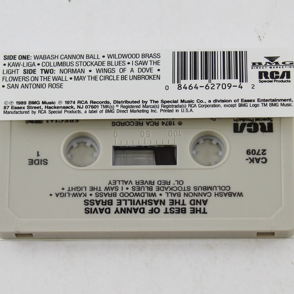 The Best Of Danny Davis & The Nashville Brass Cassette Tape RCA 1974