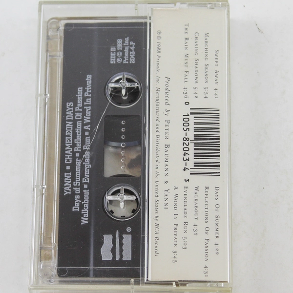 Yanni "Chameleon Days" Music Cassette Tape 1988 RCA - Pre-Owned