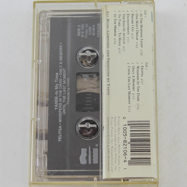 Yanni In My Time Music Cassette Tape 1995 - Good Condition, As Is