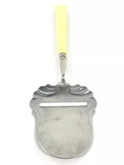 Vintage Rostfri Cheese Slicer Cream Handle Stainless Steel Good Condition