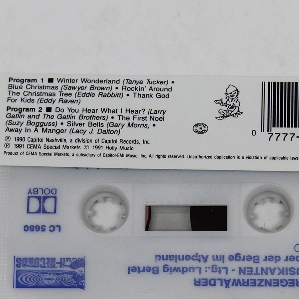 Christmas Country Rock Cassette - Tanya Tucker, Eddie Rabbitt, J. Dalton