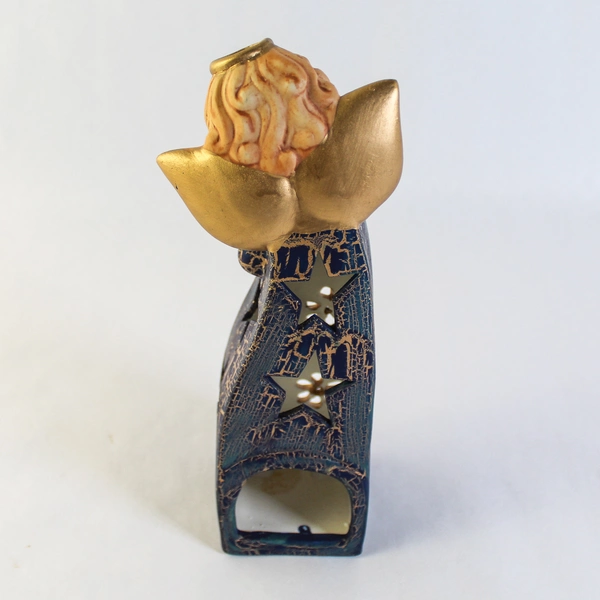 Pier 1 Imports Angel Tealight Holder 8.5" Farmhouse Holiday Decor