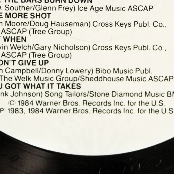 Johnny Lee 'Til The Bars Burn Down LP 1984 Warner Bros Country Music