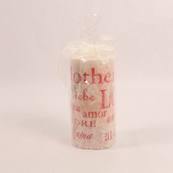 Lot of 2 Sealed Christmas Candles - Biedermann Santa & Pillar Decor