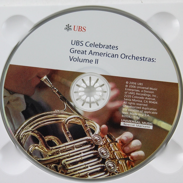 UBS Celebrates Great American Orchestras Vol II CD - Pre-Owned Music Collectible