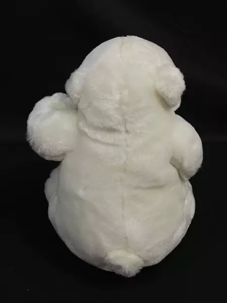 1997 Play By Play Coca-Cola Plush Polar Bear 9.5" Waving - Pre-Owned