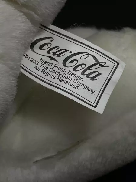 Lot of 2 Coca-Cola Plush Bears 7" with Red Buttons - Cute Collectibles