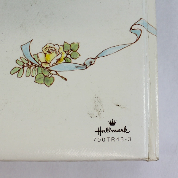 Vintage Hallmark Silver Wedding Anniversary Journal - Worn, Pages Torn Out
