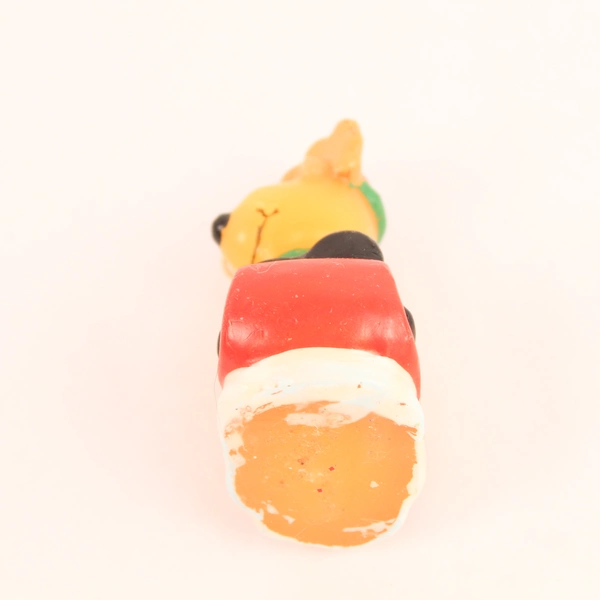 Vintage Wax Reindeer Candle Ornament 3.5" Unlit Christmas Decor - Very Good