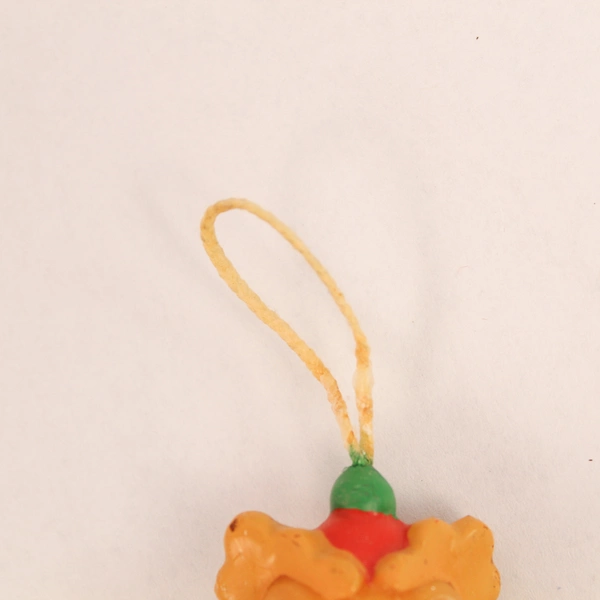 Vintage Wax Reindeer Candle Ornament 3.5" Unlit Christmas Decor - Very Good