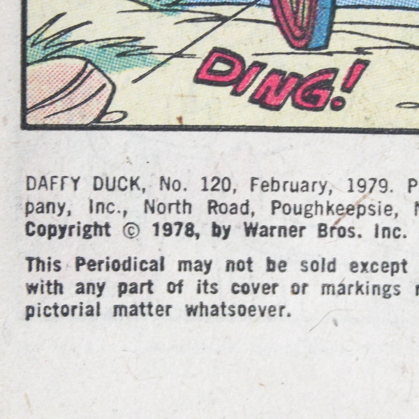 Vintage Daffy Duck Comic Book Gold Key 90029-902 Feb 1979 Warner Bros