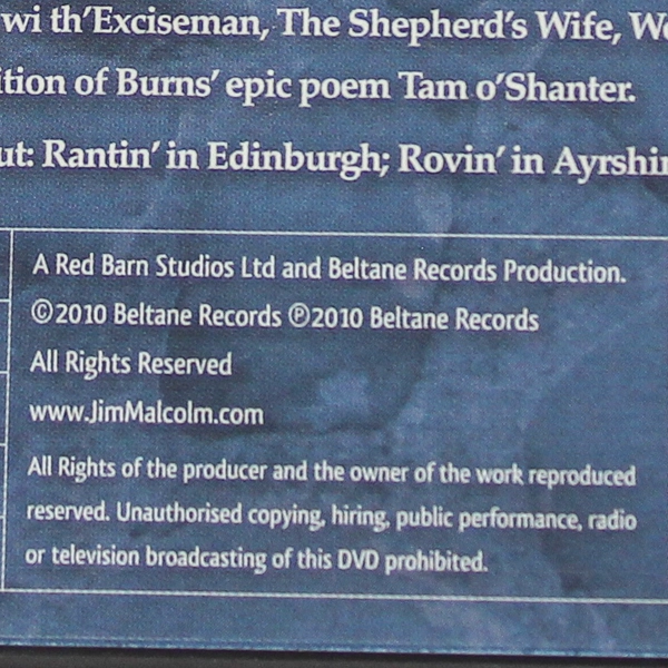 Jim Malcolm's Bard Hair Day DVD 2010 - Scottish Music & Comedy - Pre-Owned