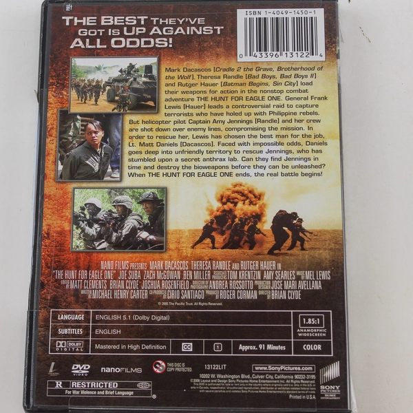 The Hunt For Eagle One DVD Movie 2006 Sony Pictures Pre-Owned As Is
