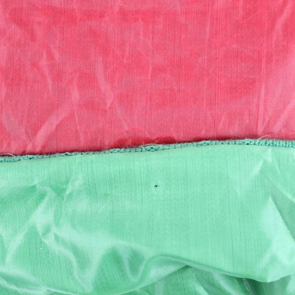 Lot of 2 Knit Christmas Stockings Red & Green Upside Down Hat Décor 20"