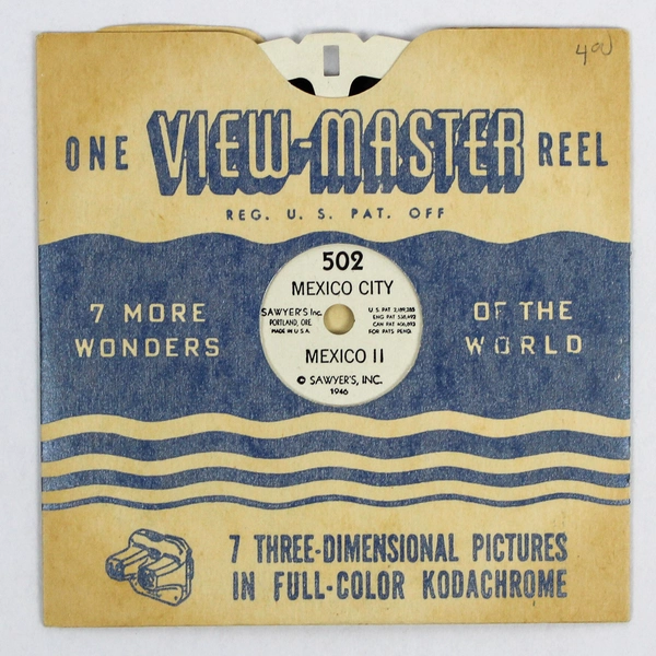 Vintage ViewMaster Reel 502 Mexico City II - 7 Wonders of the World