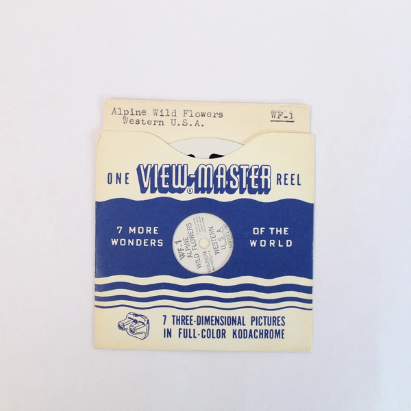 Vintage ViewMaster WF1 Alpine Wild Flowers Reel - Good Pre-Owned Condition