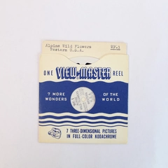 Vintage ViewMaster WF1 Alpine Wild Flowers Reel - Good Pre-Owned Condition