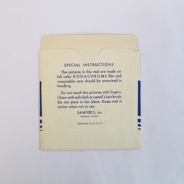 Vintage ViewMaster WF1 Alpine Wild Flowers Reel - Good Pre-Owned Condition