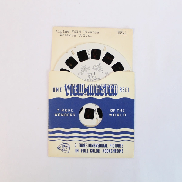 Vintage ViewMaster WF1 Alpine Wild Flowers Reel - Good Pre-Owned Condition