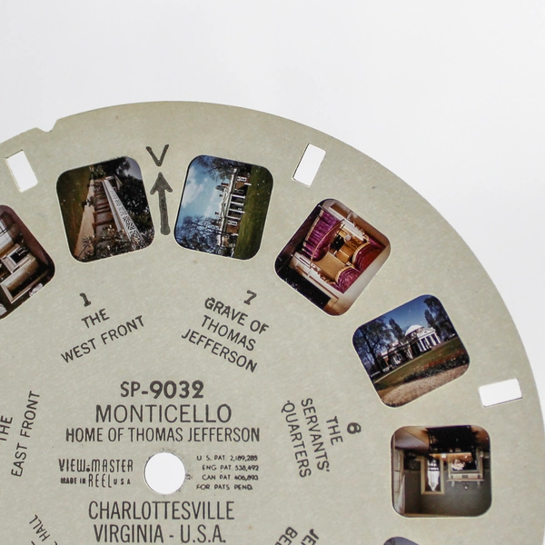 Vintage ViewMaster Reel SP9032 Monticello Virginia 3D World Wonders