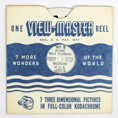 Vintage View-Master WF8 Alpine Wild Flowers Slide Reel - Good Condition