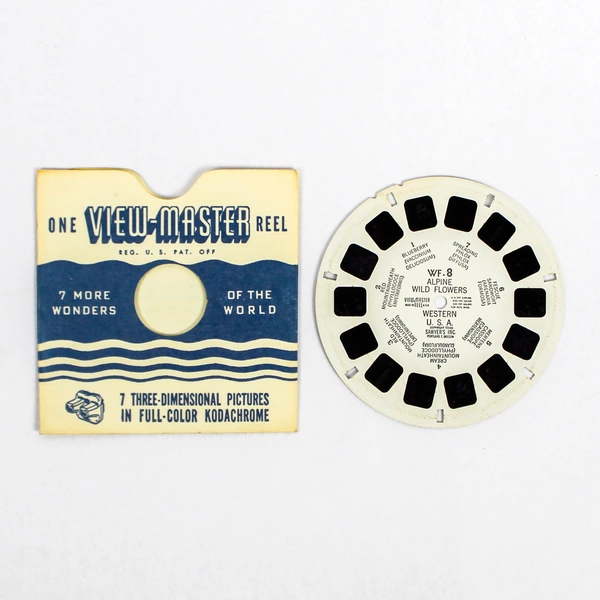 Vintage View-Master WF8 Alpine Wild Flowers Slide Reel - Good Condition