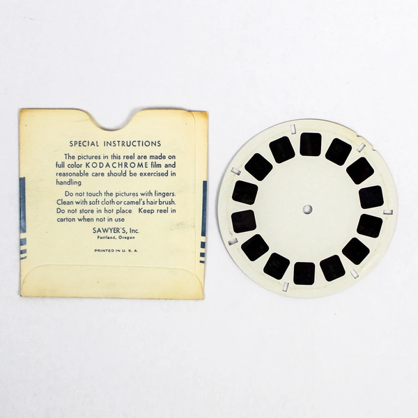 Vintage View-Master WF8 Alpine Wild Flowers Slide Reel - Good Condition