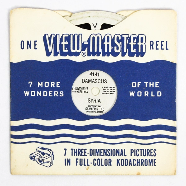 Vintage ViewMaster Reel 4141 Damascus Syria 7 Wonders Collectible Slide