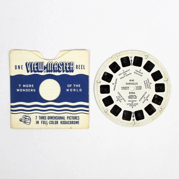 Vintage ViewMaster Reel 4141 Damascus Syria 7 Wonders Collectible Slide
