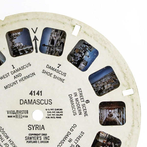 Vintage ViewMaster Reel 4141 Damascus Syria 7 Wonders Collectible Slide