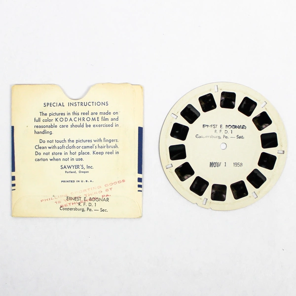 Vintage ViewMaster SP9012 Natural Bridge of Virginia 3D Slide Reel