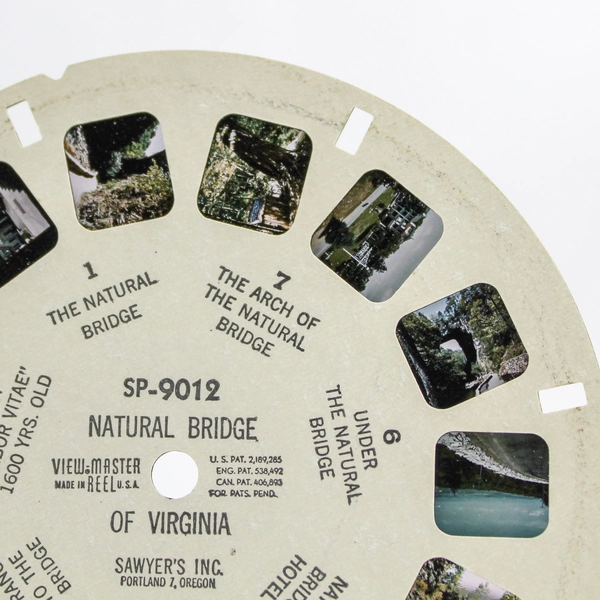 Vintage ViewMaster SP9012 Natural Bridge of Virginia 3D Slide Reel