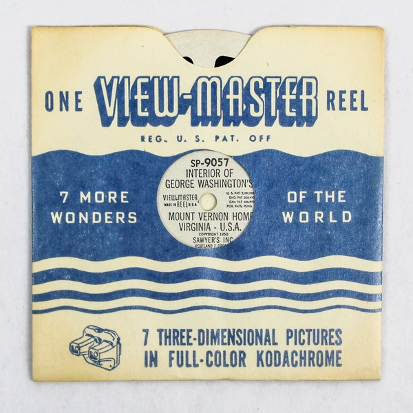 Vintage ViewMaster SP9057 George Washington's Mount Vernon Interior Reel