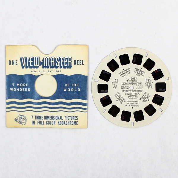 Vintage ViewMaster SP9057 George Washington's Mount Vernon Interior Reel