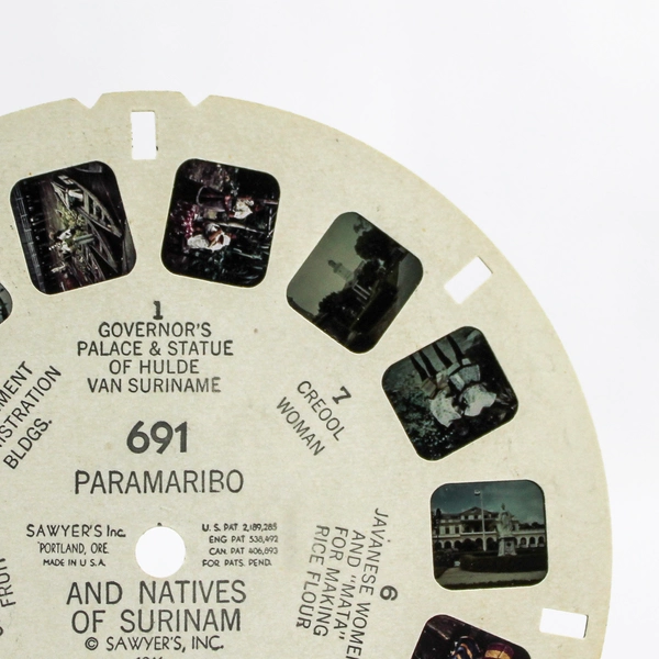 Vintage ViewMaster 691 Paramaribo & Surinam Natives Slide - Good Condition