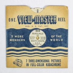 Vintage ViewMaster 203 Black Hills SD Slide Reel - Good Condition
