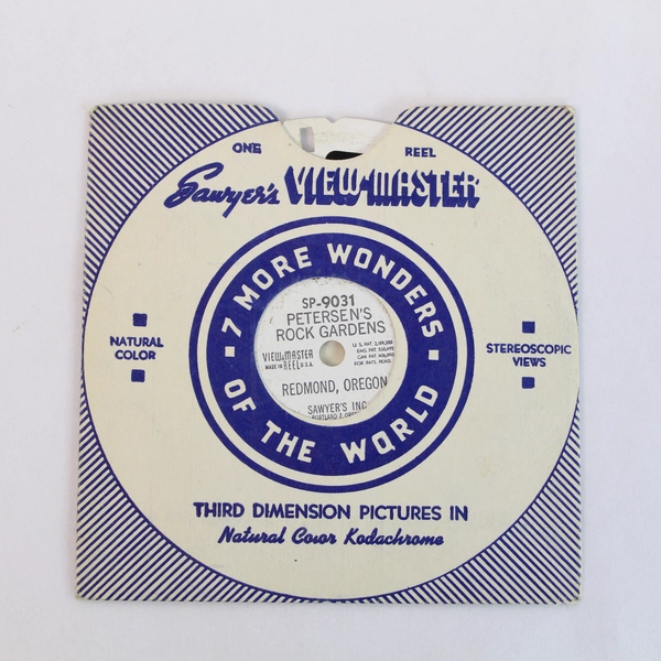 Vintage Sawyer's ViewMaster SP9031 Petersen's Rock Gardens Slide As-Is
