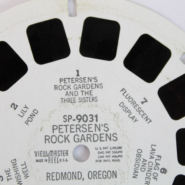 Vintage Sawyer's ViewMaster SP9031 Petersen's Rock Gardens Slide As-Is