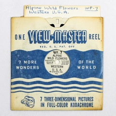 Vintage ViewMaster WF7 Alpine Wild Flowers 3D Slide - Good Condition