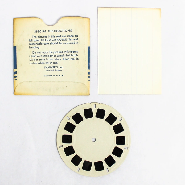 Vintage ViewMaster WF7 Alpine Wild Flowers 3D Slide - Good Condition