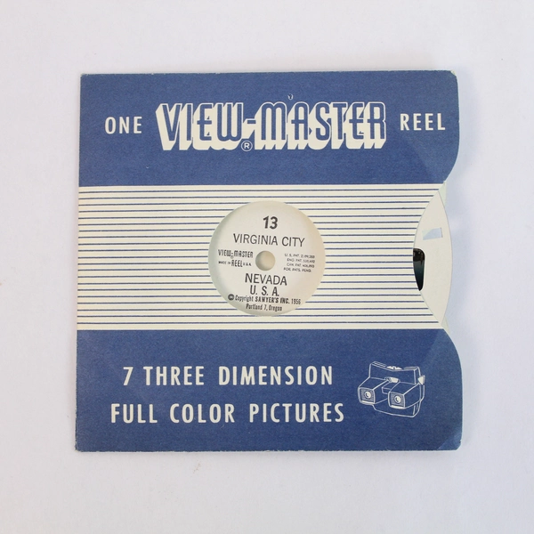 Vintage ViewMaster 13 Virginia City NV 3D Slide - Good Pre-Owned Condition