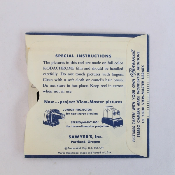 Vintage ViewMaster 13 Virginia City NV 3D Slide - Good Pre-Owned Condition
